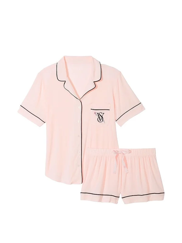 ست لباس خواب کوتاه ویکتوریا سیکرت مدل  Modal Short Pajama Set